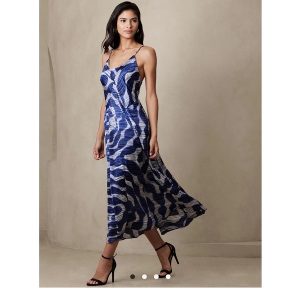 Banana Republic - Satin Bandeau Maxi Dress - Picture 1 of 9